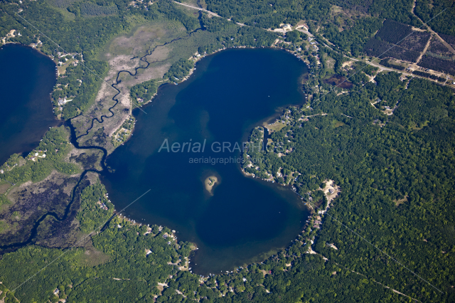 Blue Lake in Mecosta County, Michigan